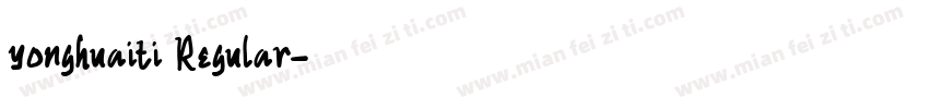 yonghuaiti Regular字体转换